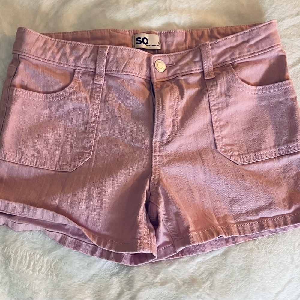 Girls Crimped SO Light Purple Jean Shorts Size 16, Never Worn, Bundle Deals!